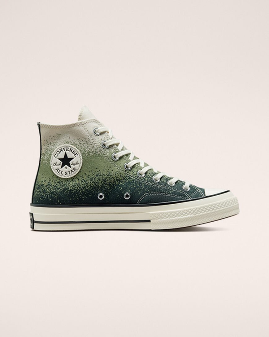Men\'s Converse Chuck 70 Scatter Dye High Top Shoes Black | AU 1E803H